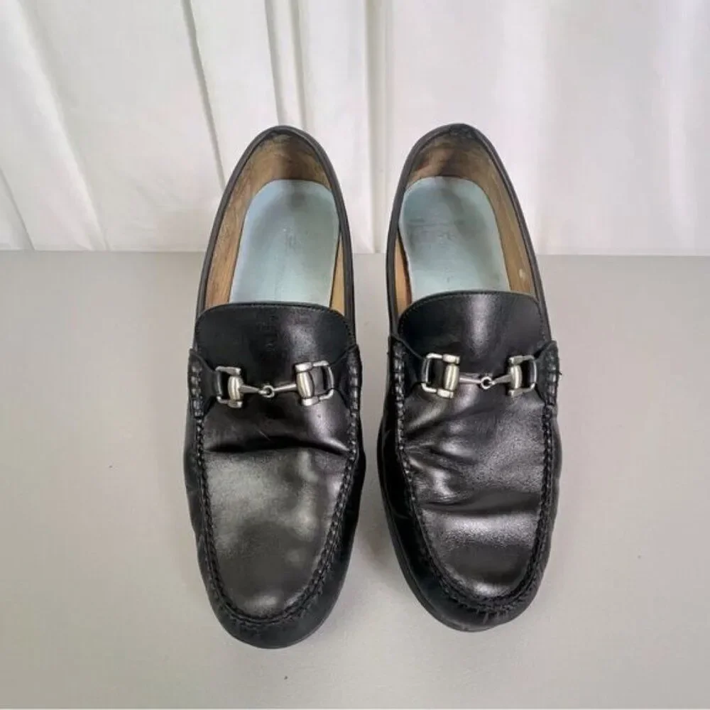 PETER MILLAR MENS BLACK DRIVING SHOES SIZE 10.5 M